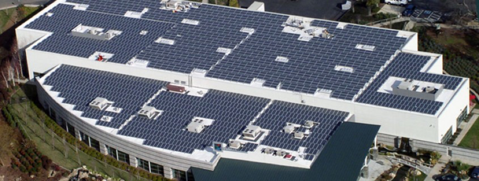 Solar on business building